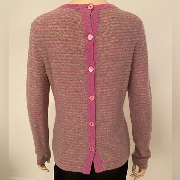 MASSIMO MOLINA / Cashmere Sweater/ Pink & Gray / Size Medium (44 Italian) - Picture 5 of 15